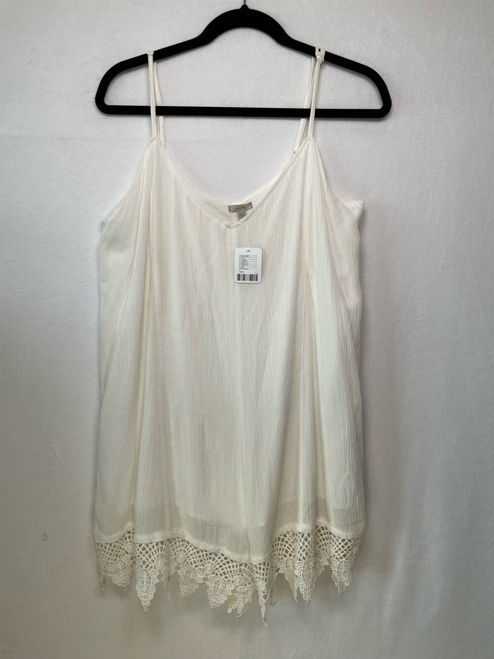 Ecote Urban Outfitters White Tank Romper Shortall Size Large, New with Tags
